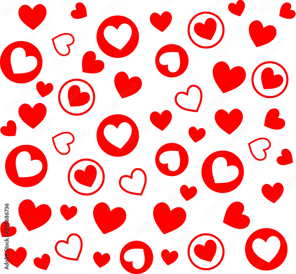 Vector red hearts pattern. Valentine. Holiday. Background Vector red hearts pattern. Valentine. Holiday. Background