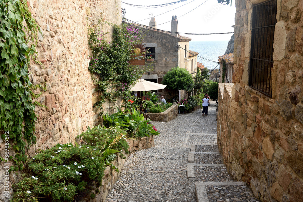 old town of Tossa de Mar, Girona province, Catalonia, Spain