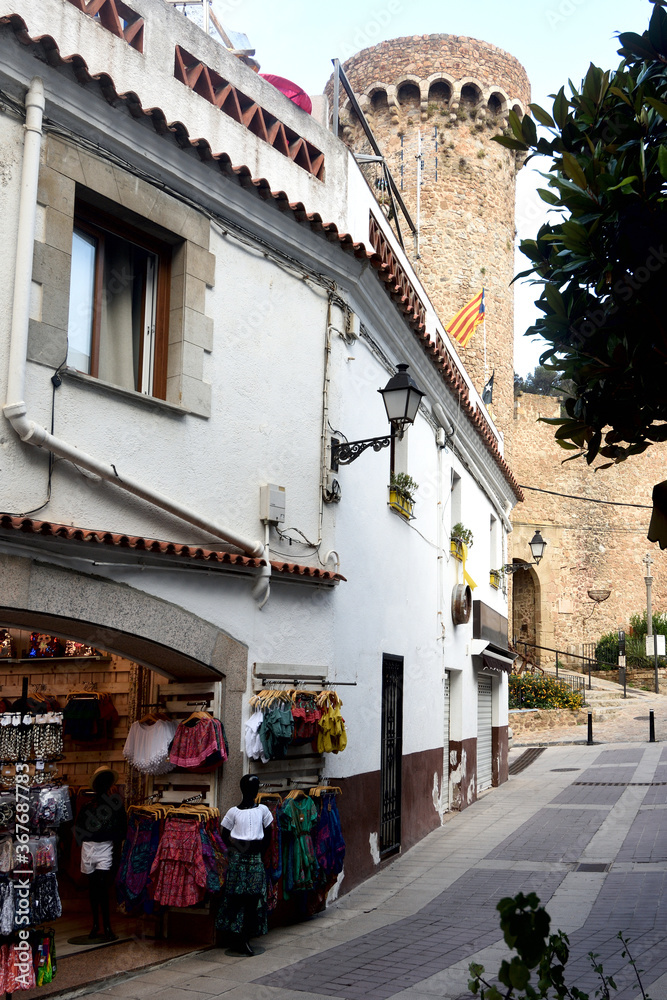 Fototapeta premium stare miasto Tossa de Mar, prowincja Girona, Katalonia, Hiszpania
