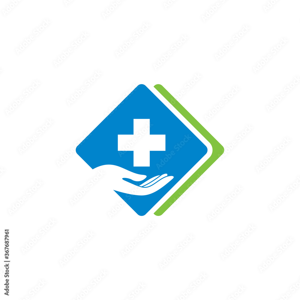 Fototapeta premium medical logo , healthy care logo