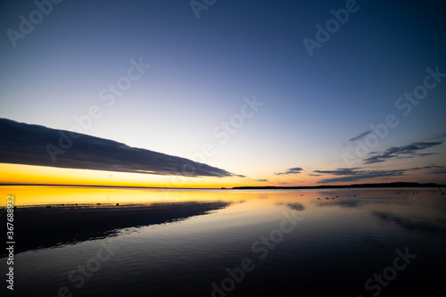 sunrise at lake Müritz