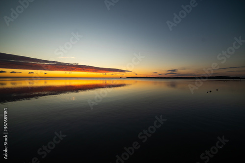 sunrise at lake Müritz © vartzbed