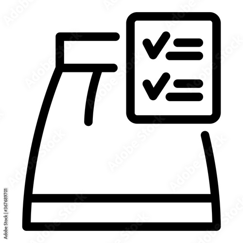 Good production skirt icon. Outline good production skirt vector icon for web design isolated on white background