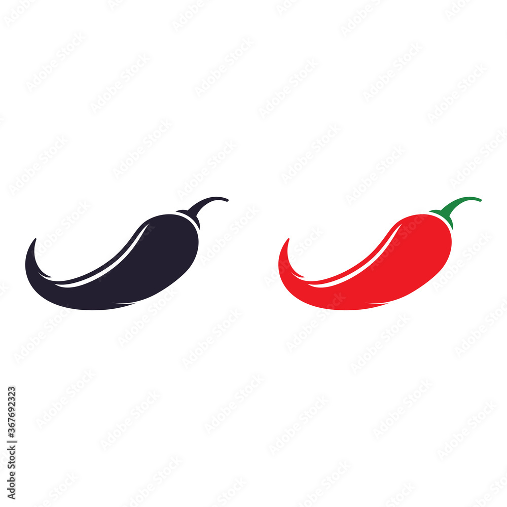 Hot Chili vector icon illustration Hot Chili vector icon illustration