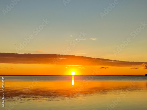 sunrise at lake Müritz