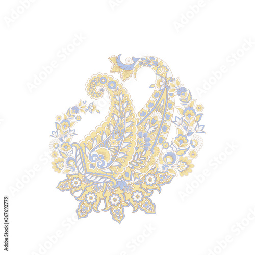 Damask Vector Paisley isolated ornament