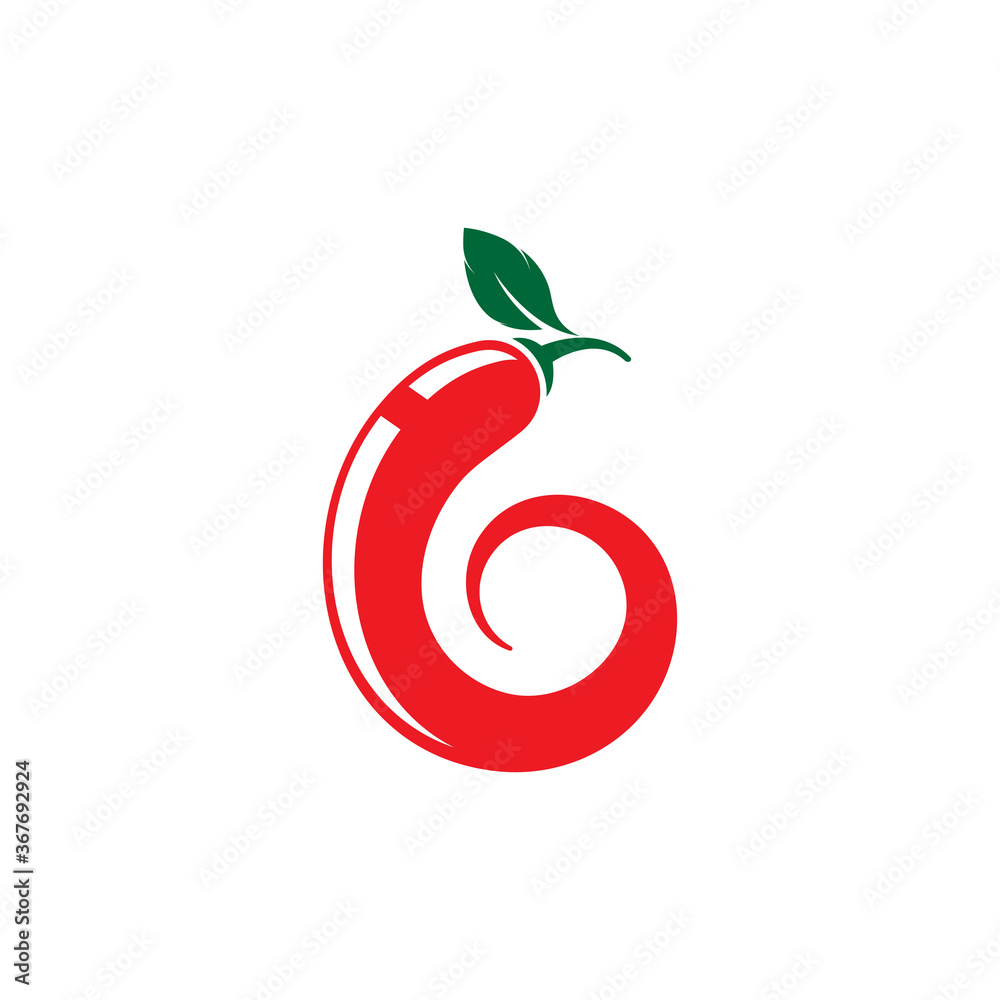 Hot Chili vector icon illustration