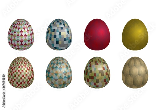 set of easter icons