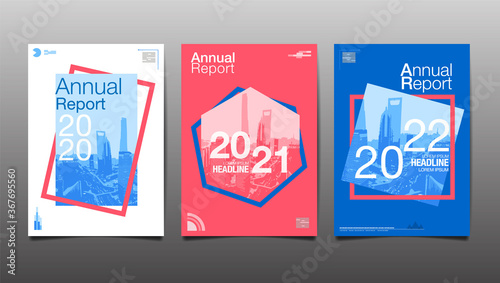 annual report 2020,2021,2022,2023 ,future, business, template layout design, cover book. vector illustration.