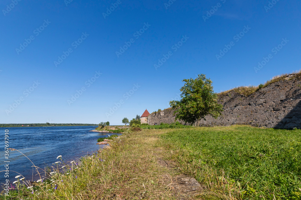 The Oreshek Fortress In Saint Petersburg. Russia. The Castle Nut. Leningrad region. The Oreshek Fortress In Saint Petersburg. Russia. The Castle Nut. Leningrad region.