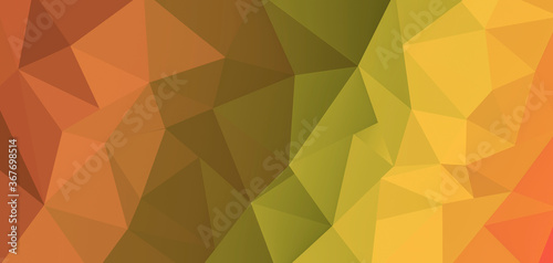 Elegant colorful futuristic polygonal banner background