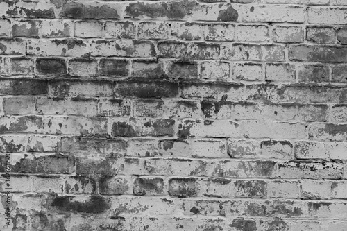  background facade brick wall black and white
