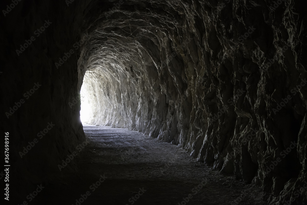 Deep stone tunnel