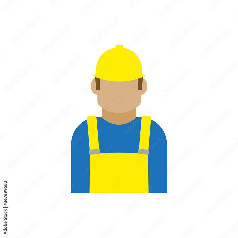 Worker icon. Flat illustration of factory worker vector icon for web. Worker icon. Flat illustration of factory worker vector icon for web.