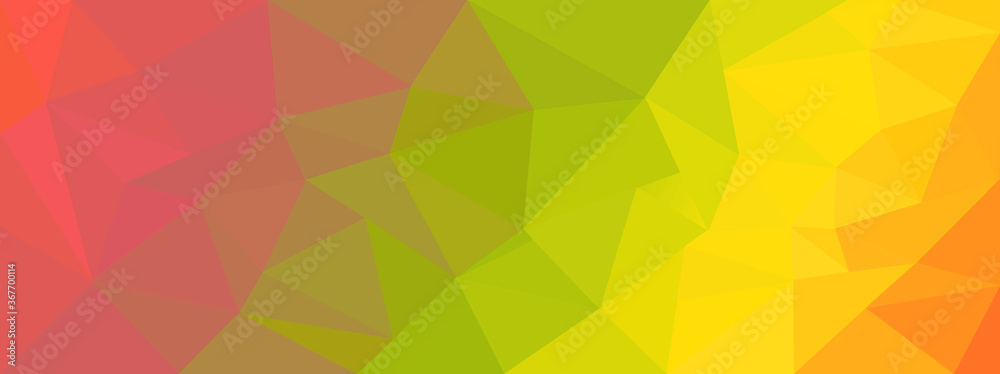 Business geometric banner concept with low poly structure
