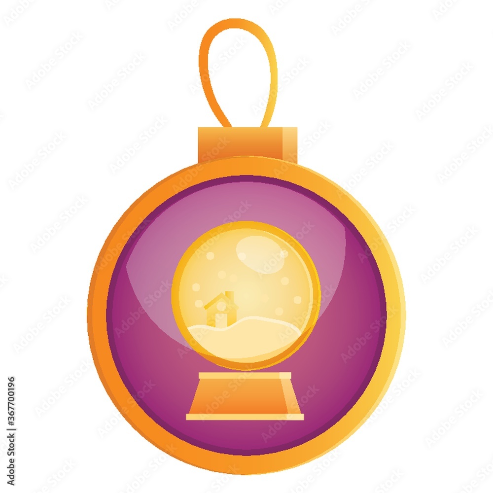 Obraz premium snow globe button