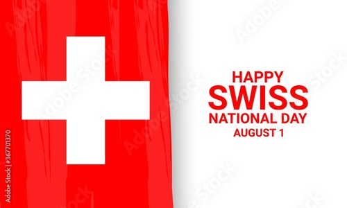 Swiss National Day Background.