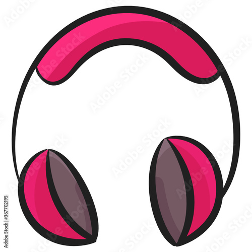 
Earbuds showing concept of headphones icon
