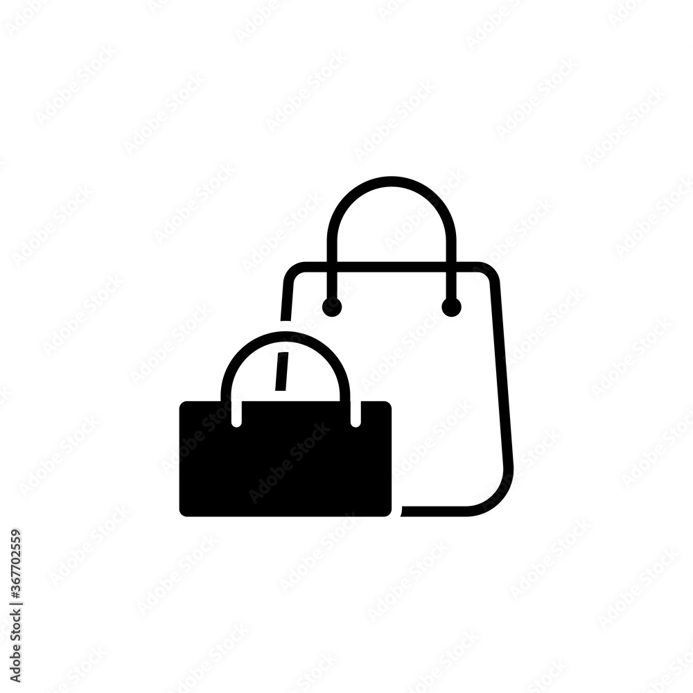 shopping bag icon vector design trendy shopping bag icon vector design trendy