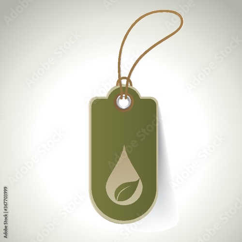 go green tag design