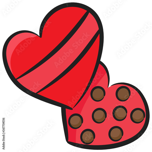 
A pitted chocolate chip heart cookie
