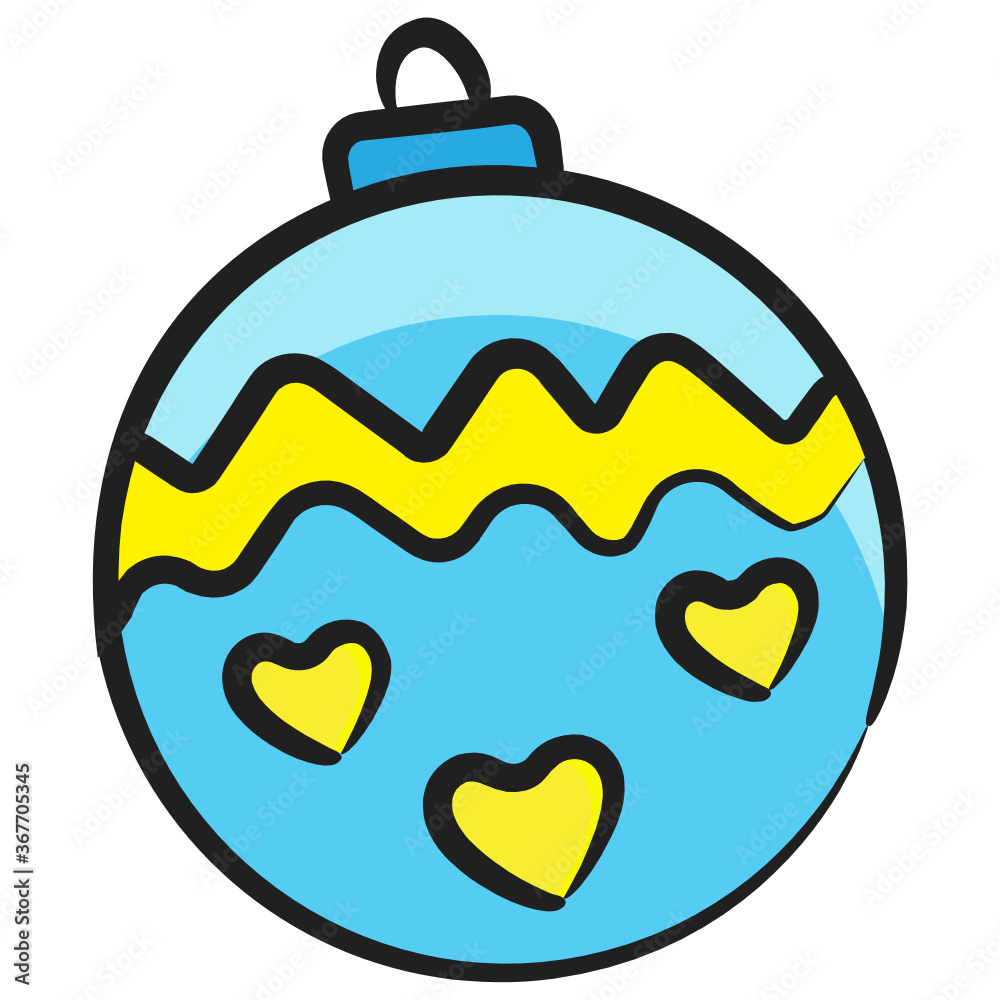 Obraz premium Bubble icon in editable hand drawn style 