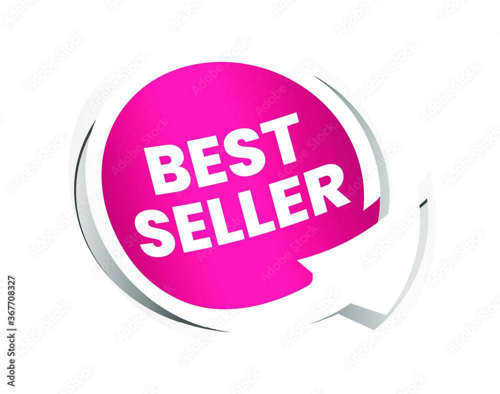 Pink Sale Label with Discount Offer . Promotion Design . Isolated Vector Tag Images