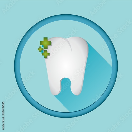 tooth with plus signs