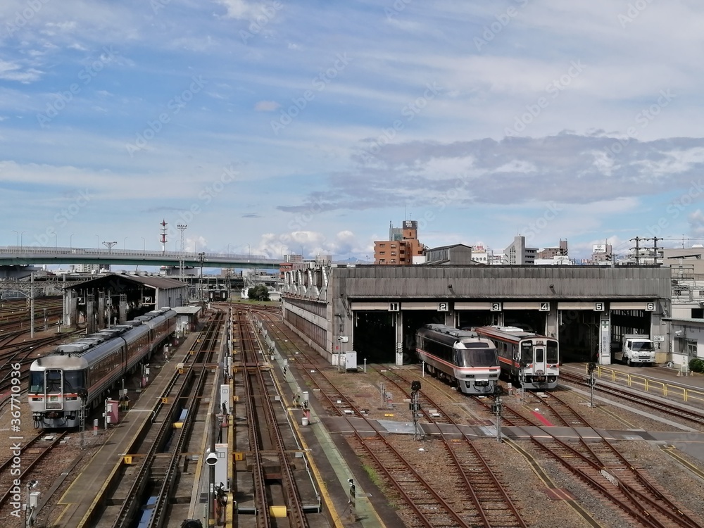 Fototapeta premium 電車の点検所