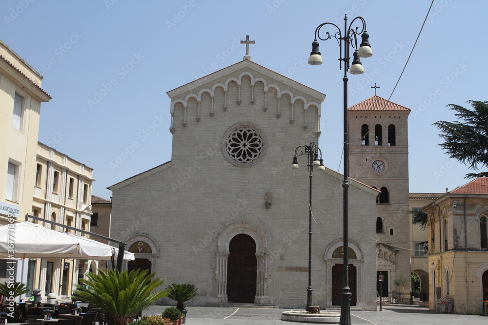 Sora, Italy - July 22, 2017: The church of Santa Restituta on Corso Volsci