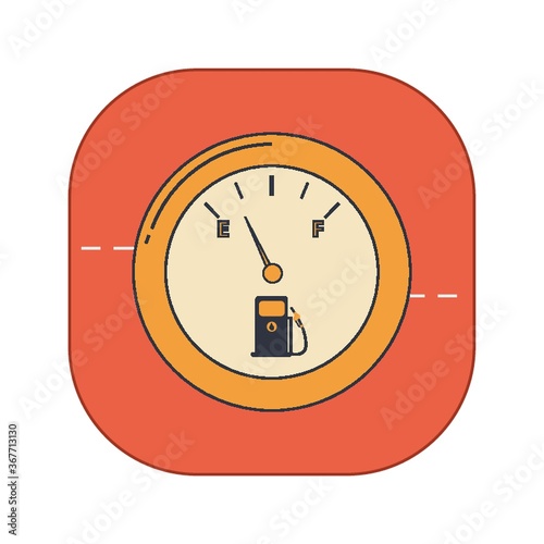 car fuel gauge meter