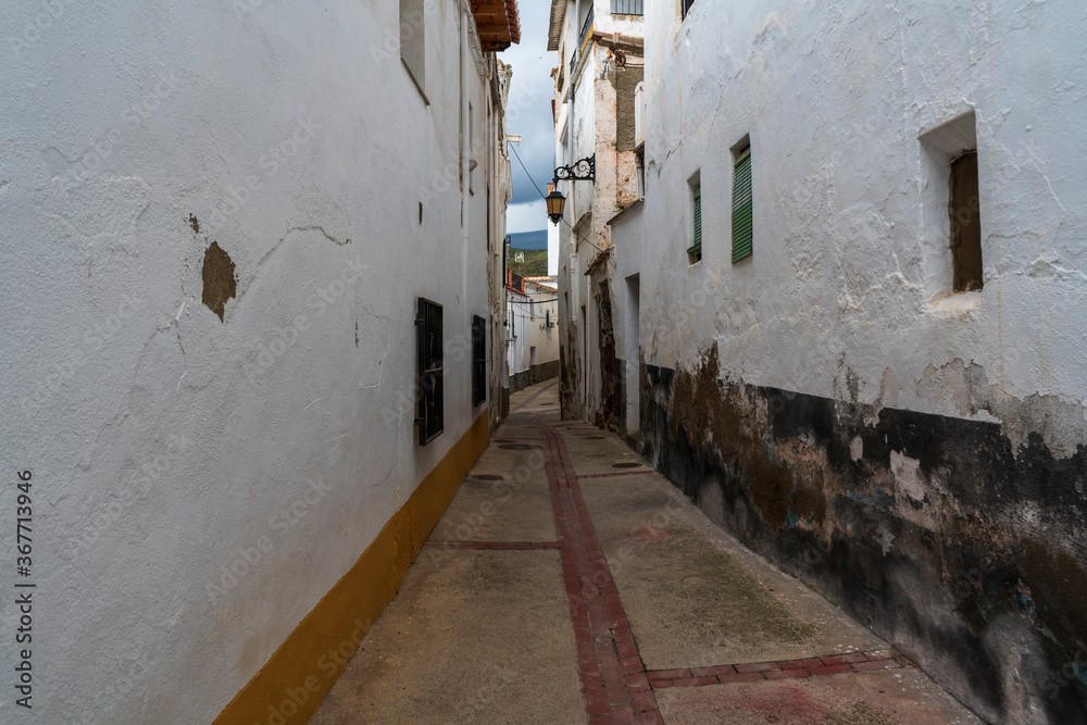 narrow street of a village