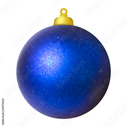 Christmas ball on the tree. Christmas decoration. Vector image