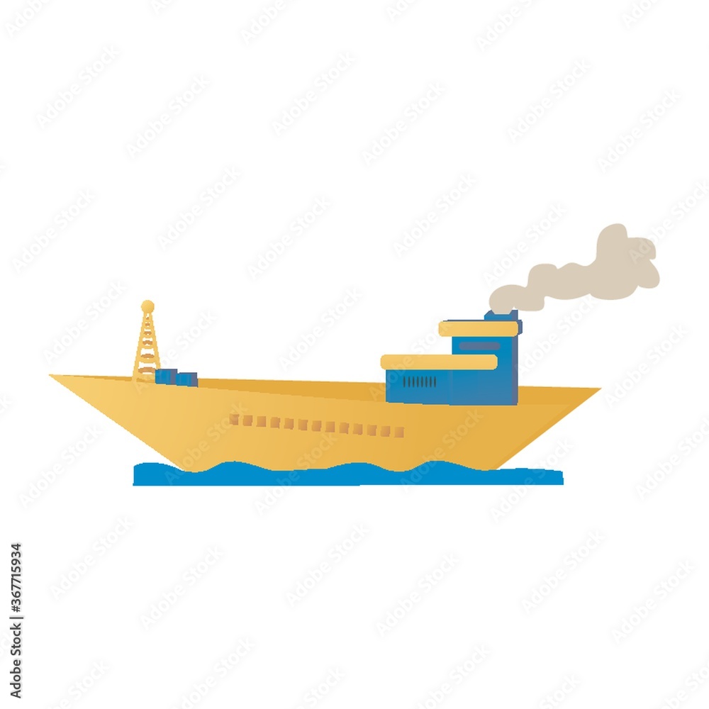 Naklejka premium tanker ship