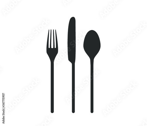 Fork, knife, spoon icon. Cutlery icon set. Spoon vector. Restaurant vector. 