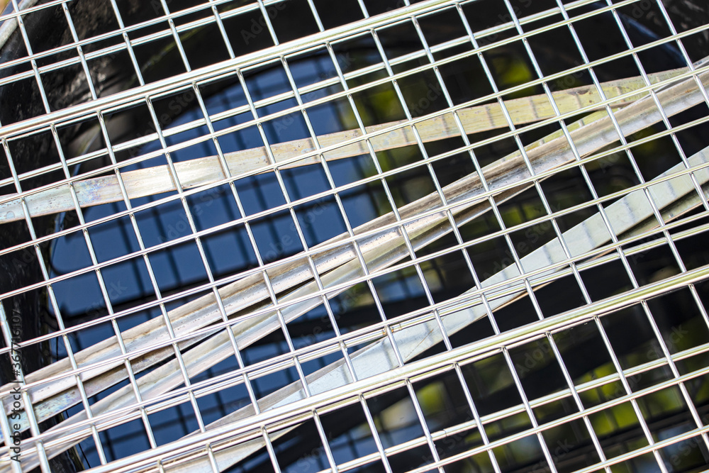 Grill grate for cooking food on fire. Close-up Grill grate for cooking food on fire. Close-up