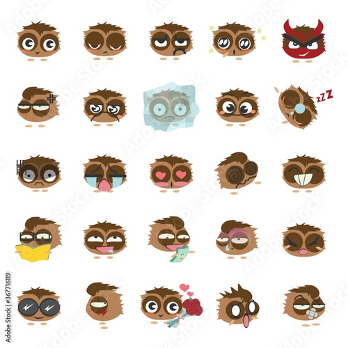 set of emoticons