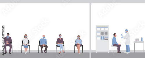 Test for throat infection in laboratory, hospital. Coronavirus Covid 19 testing