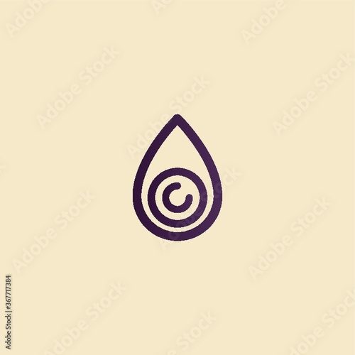 abstract droplet icon