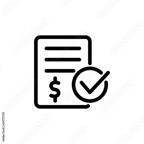 bill icon vector design trendy