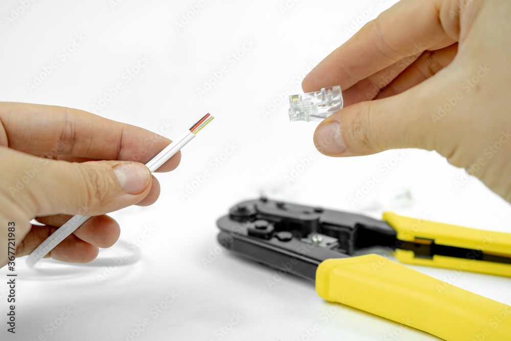 or telephone line cables and crimper, Twisting Cable Tool