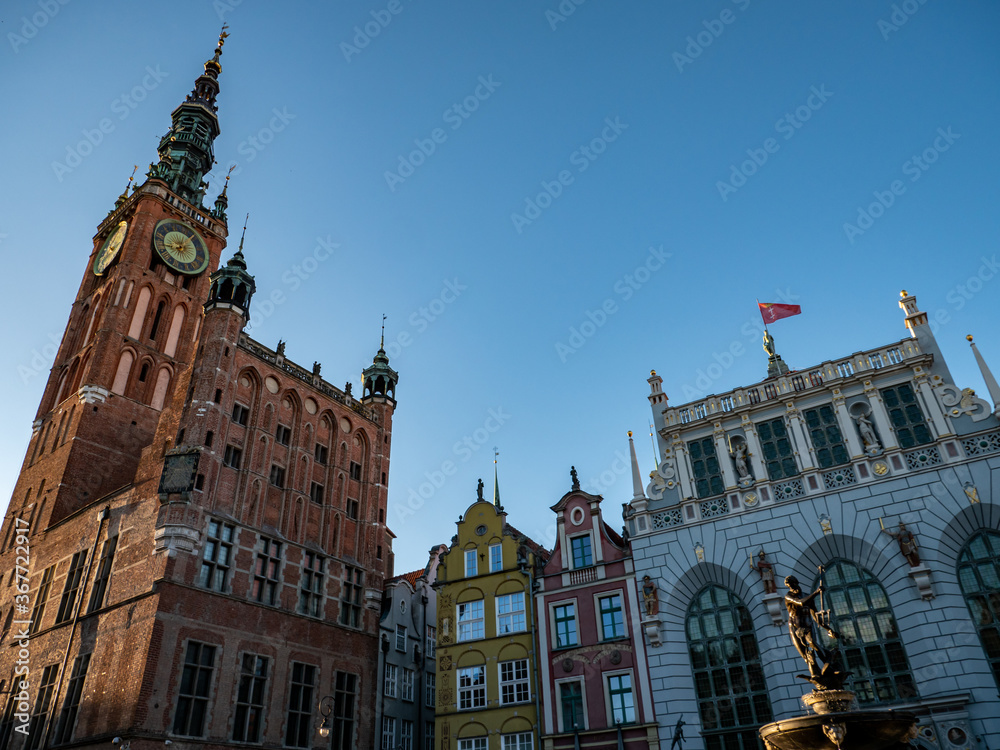 Naklejka premium City from gdansk in poland