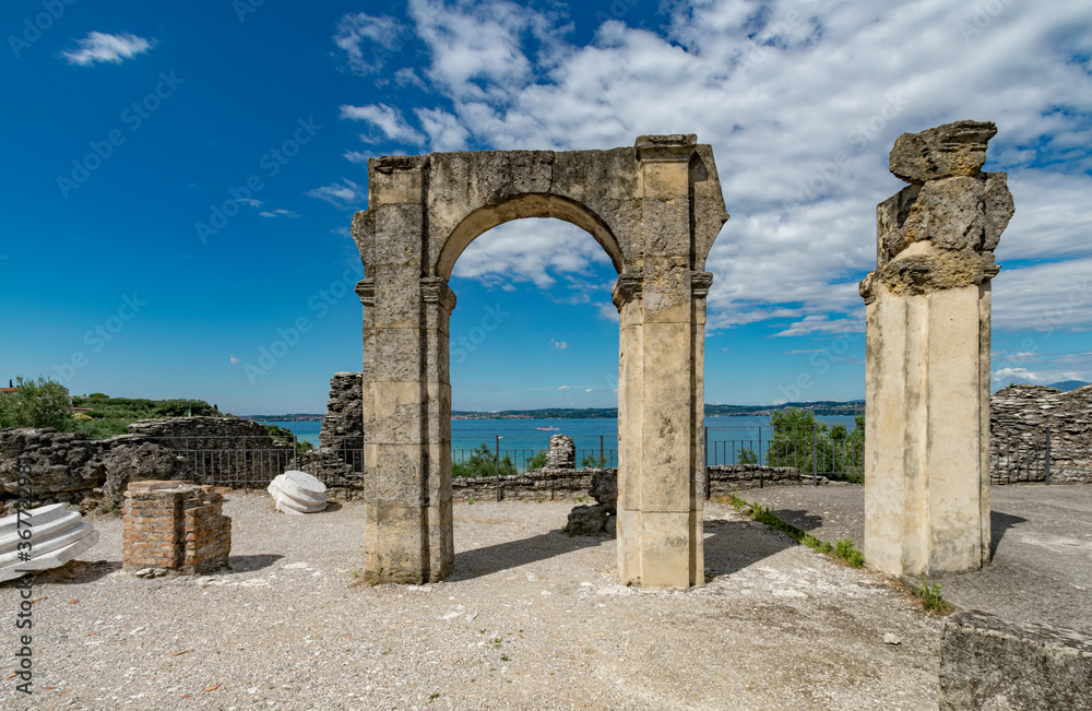 Terme di Catullo, Sirmione, Italy.
The complex of the so-called Grottoes (or Spas) of Catullo is located on the northern end of the Sirmione peninsula, on the southern coast of Lake Garda. From this p