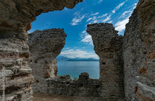 Terme di Catullo, Sirmione, Italy.
The complex of the so-called Grottoes (or Spas) of Catullo is located on the northern end of the Sirmione peninsula, on the southern coast of Lake Garda. From this p photo