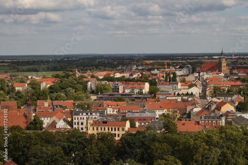 Brandenburg an der Havel; Blick auf die Innenstadt mit Altstadt im Vordergrund und Neustadt dahinter