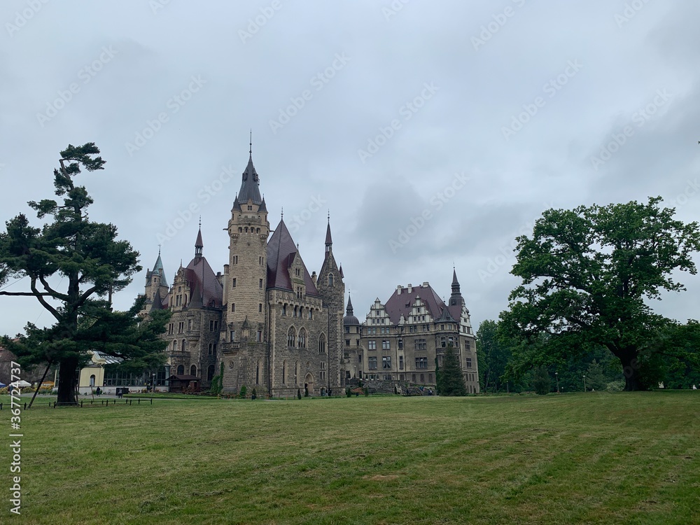 old castle in the park