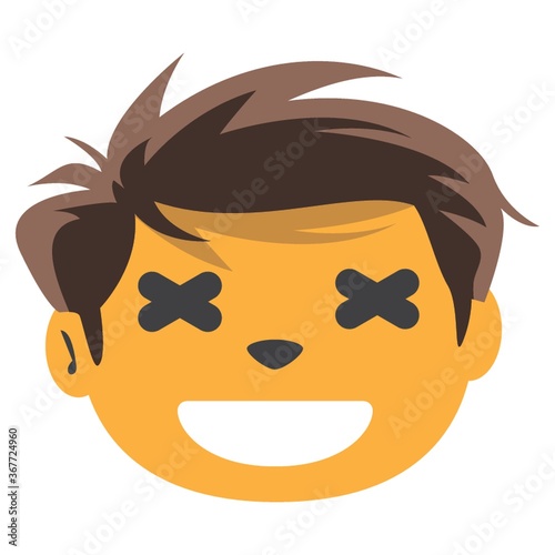 boy laughing out loud