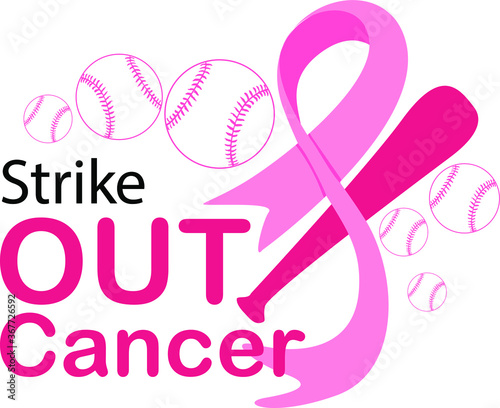 Breast Cancer Awareness Event - Strike Out Cancer Design in Pink