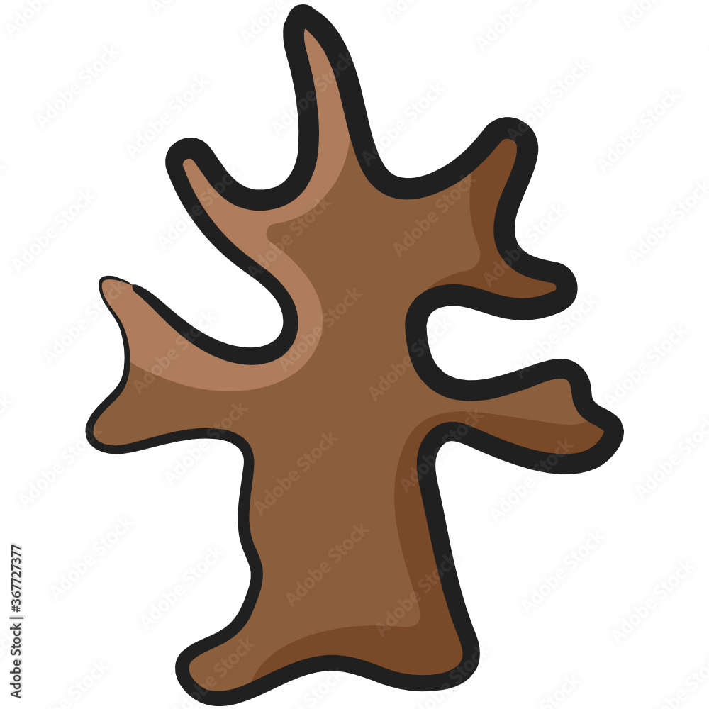 Halloween scary bare timber, doodle icon of deaf tree
Halloween scary bare timber, doodle icon of deaf tree