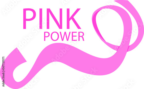 Breast Cancer Awareness Event - Pink Power Design in Pink